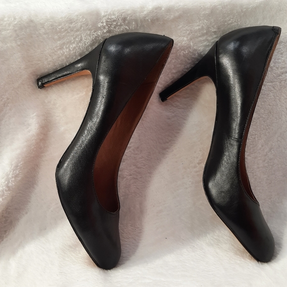 Corso Como Womens Black Leather Heels Size 8.5 M - Picture 3 of 11